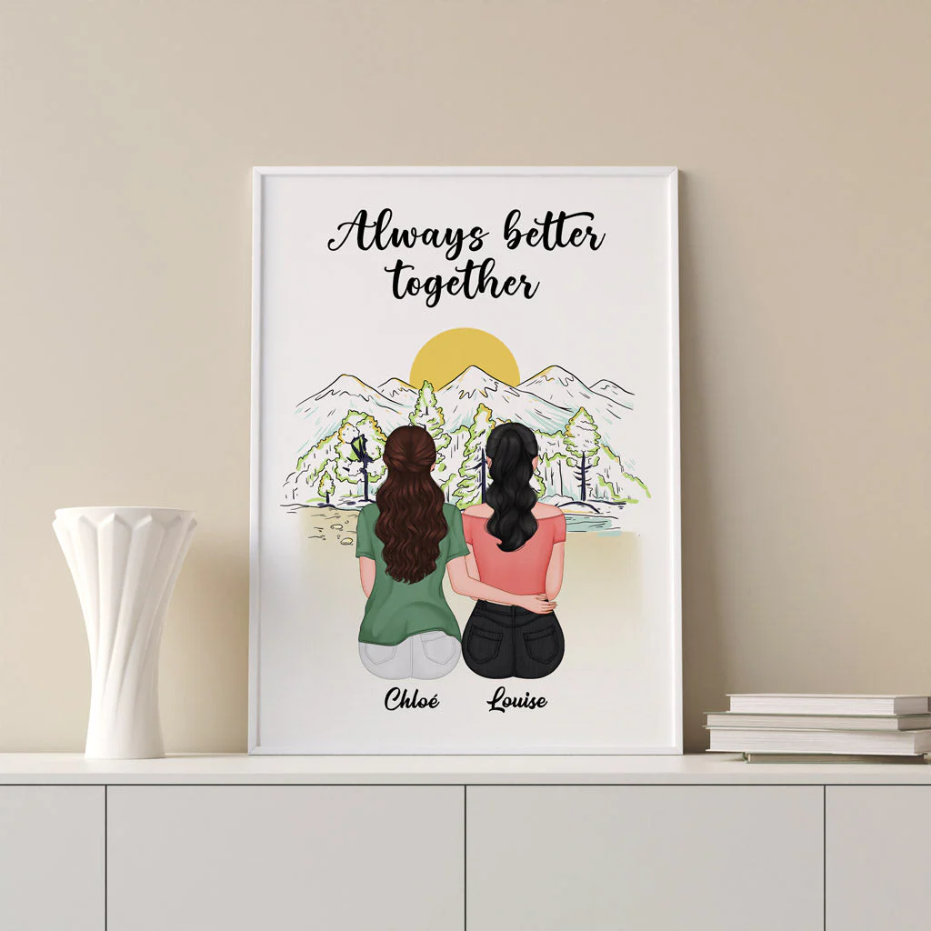 Affiche Personnalisée pour Meilleures Amies - Ensemble Poster - Image 3