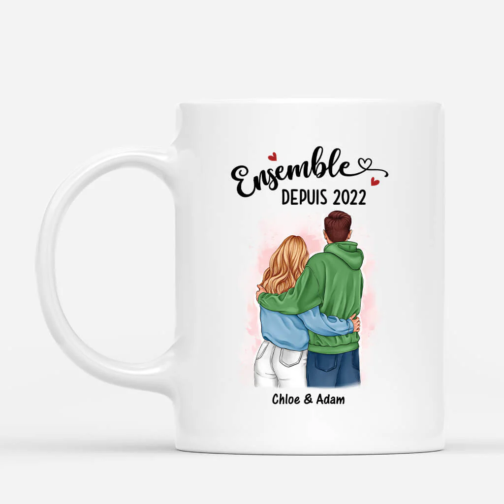 Mug Couple Personnalisé – Ensemble Depuis Longtemps