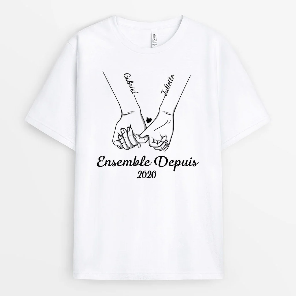 Tee-Shirt Personnalisé Couple - Ensemble Depuis