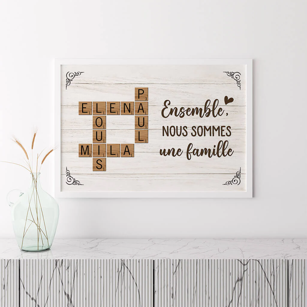 Poster personnalisé famille – Ensemble nous formons une famille - Image 3