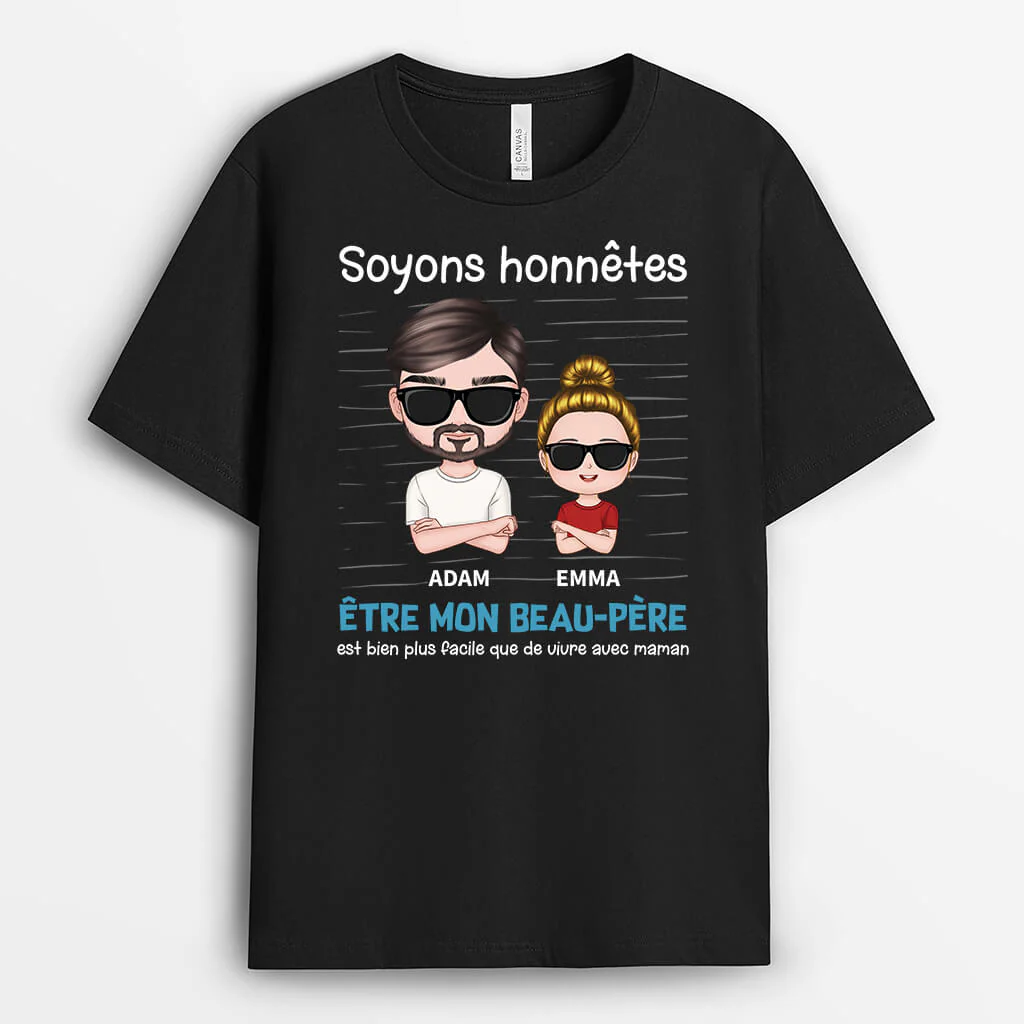 T-shirt Beau Père Personnalisé - Être mon beau-père