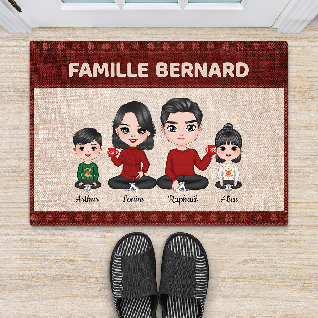 Paillasson personnalisé famille – Pour papy, mamie, papa et maman - Image 2