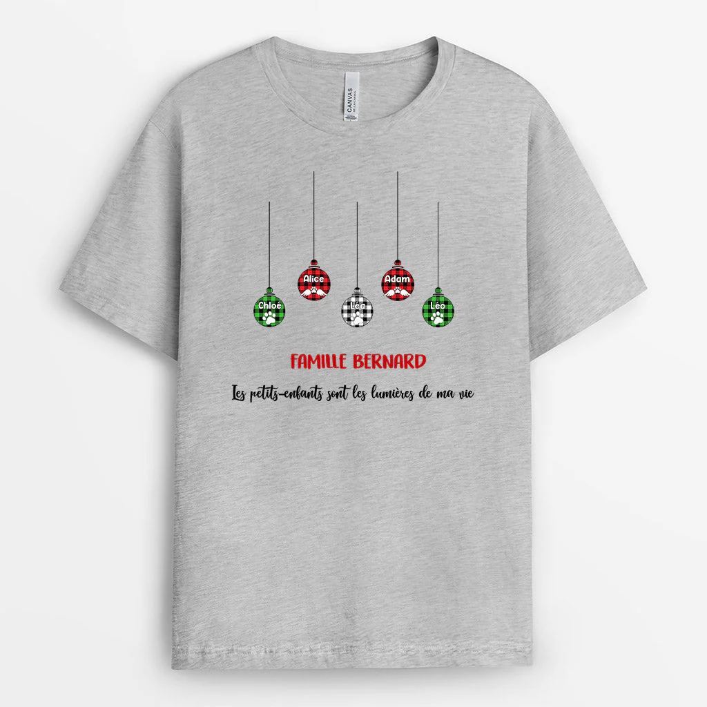T-shirt Famille Boules Personnalisé