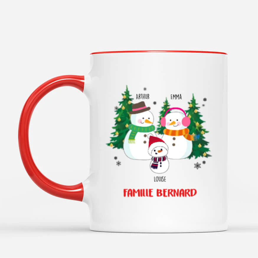 Tasse de Noël personnalisée – Famille - Image 2