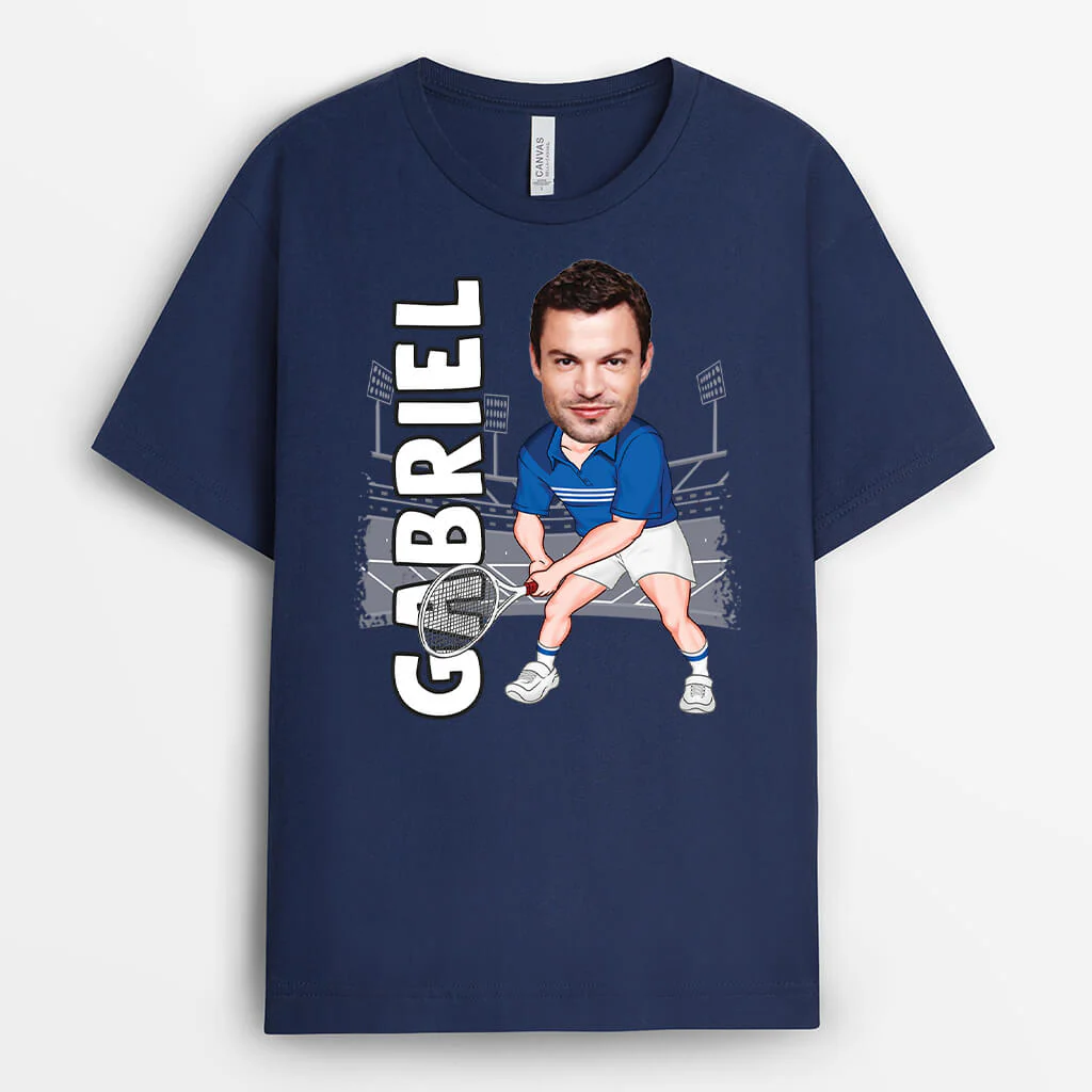 Homme T Shirt Personnalisé | Footballeur Gabriel Avec Visage Sport - Image 2