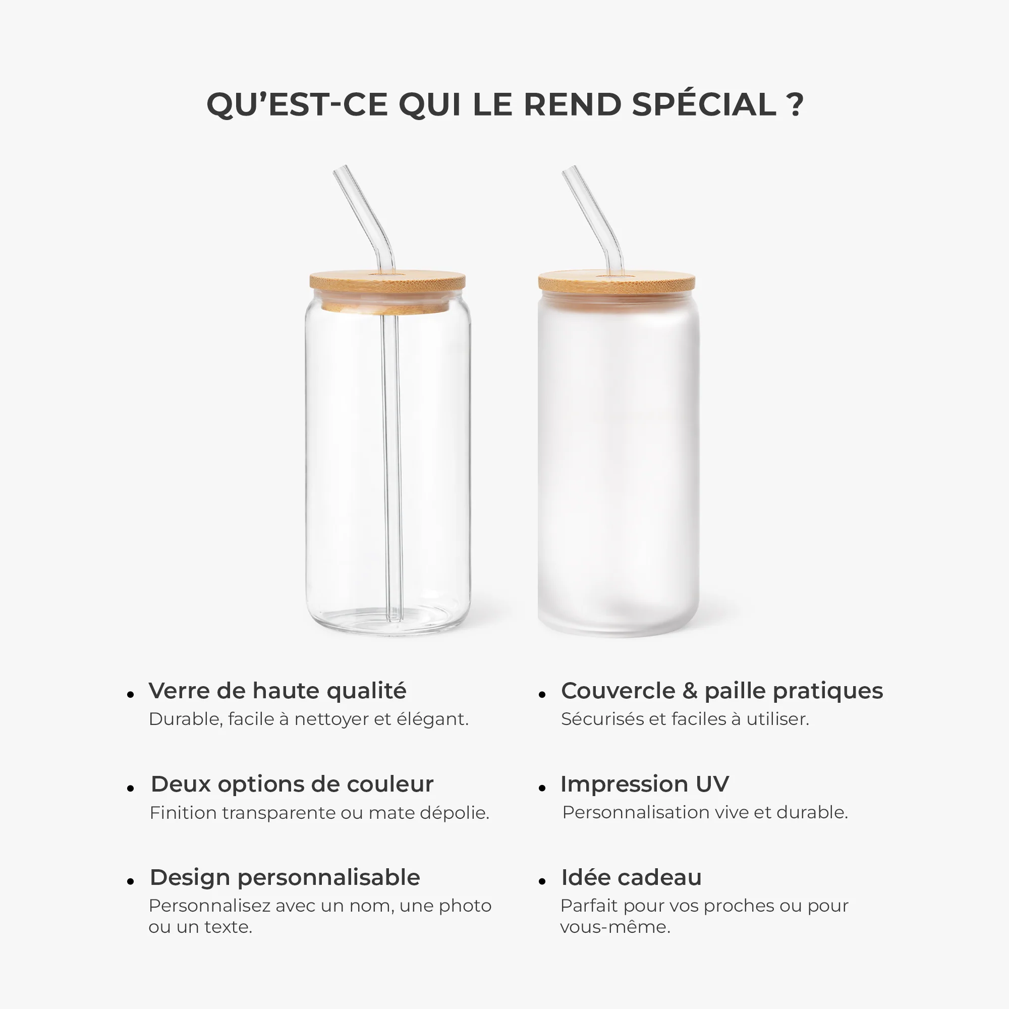 Gobelet En Verre Personnalisé - Le Jardin De Mamie Maman - Image 5