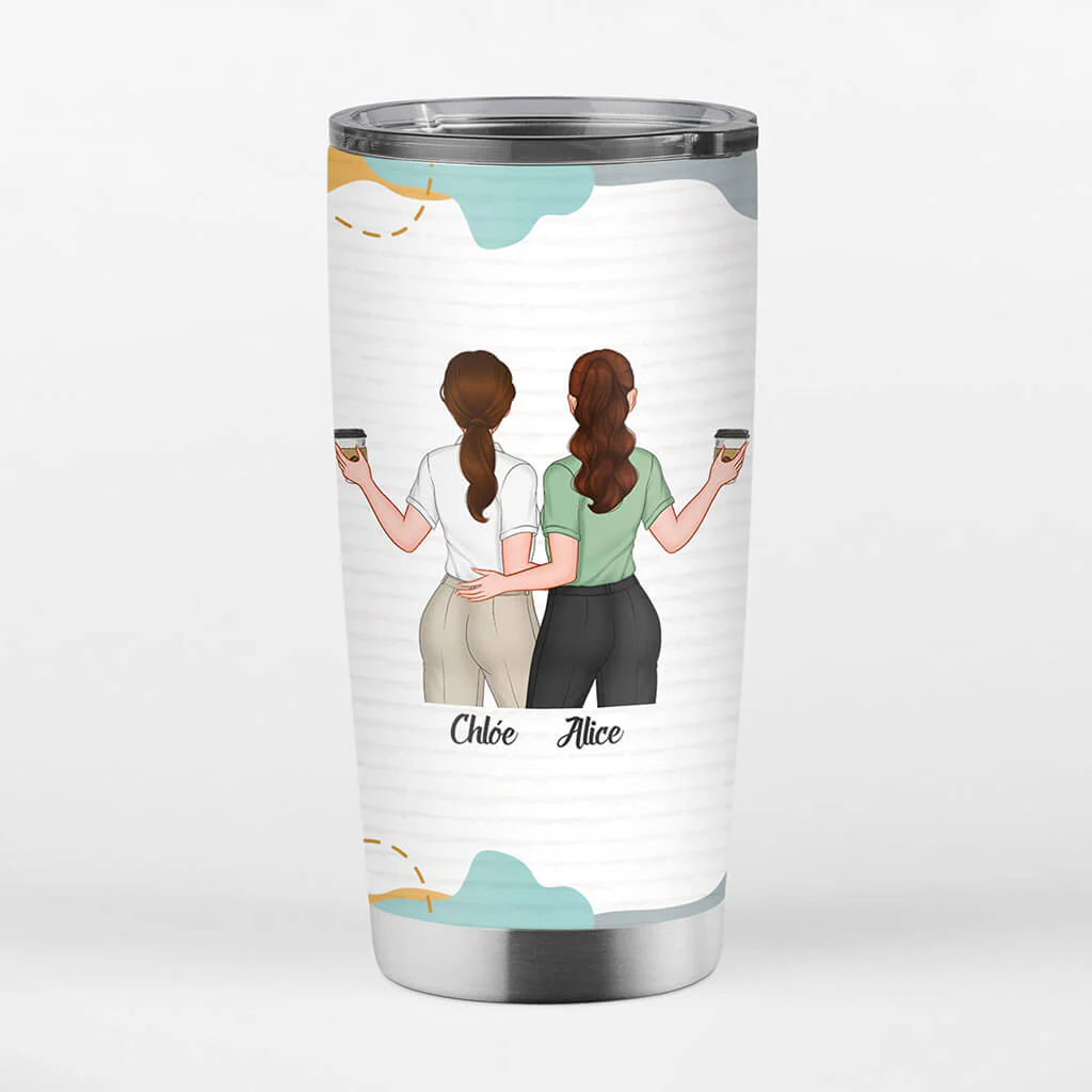 Mug Isotherme Bureau Personnalisé - Notre Joie Et Nos Rires - Image 2
