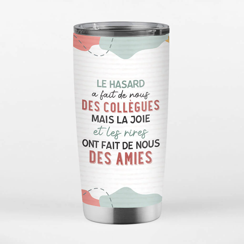 Mug Isotherme Bureau Personnalisé - Notre Joie Et Nos Rires - Image 3