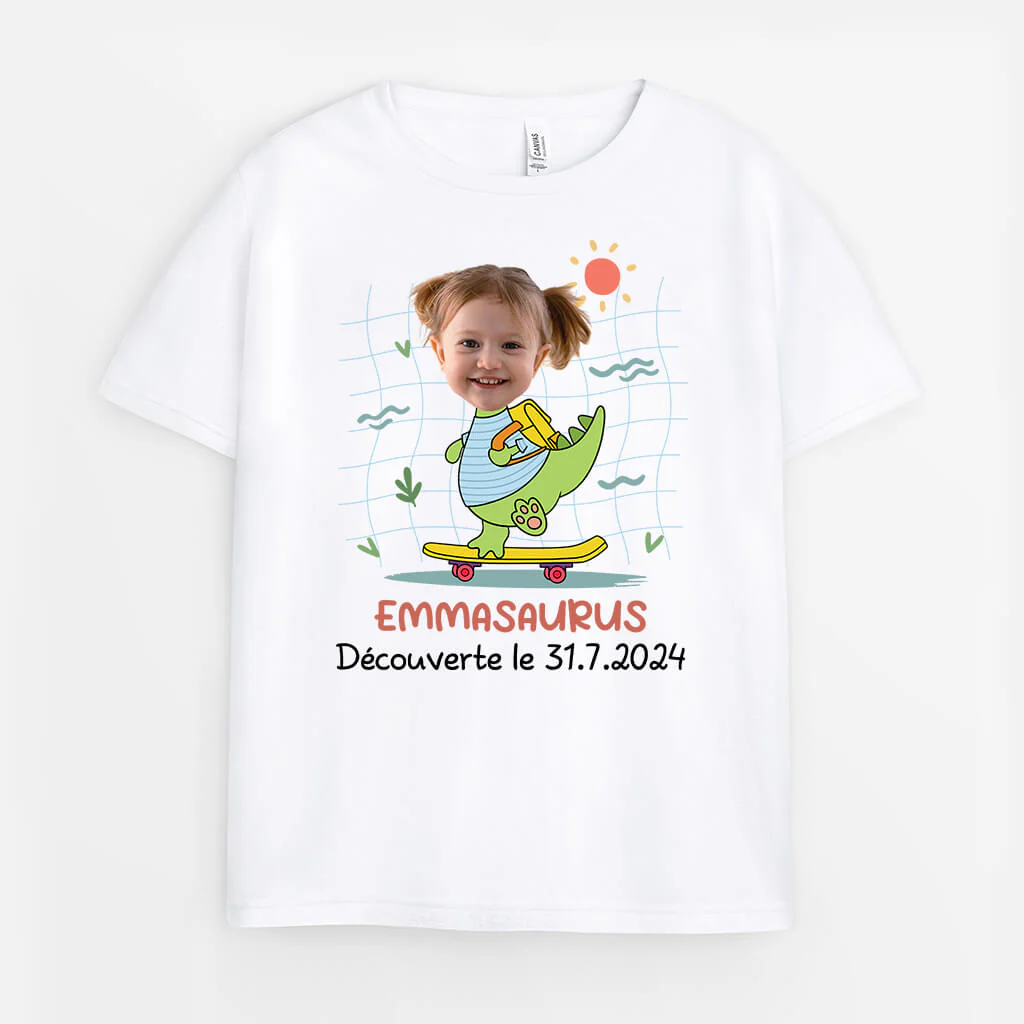 Tee Shirt Enfant Personnalisé Photo – Saurus Découverte