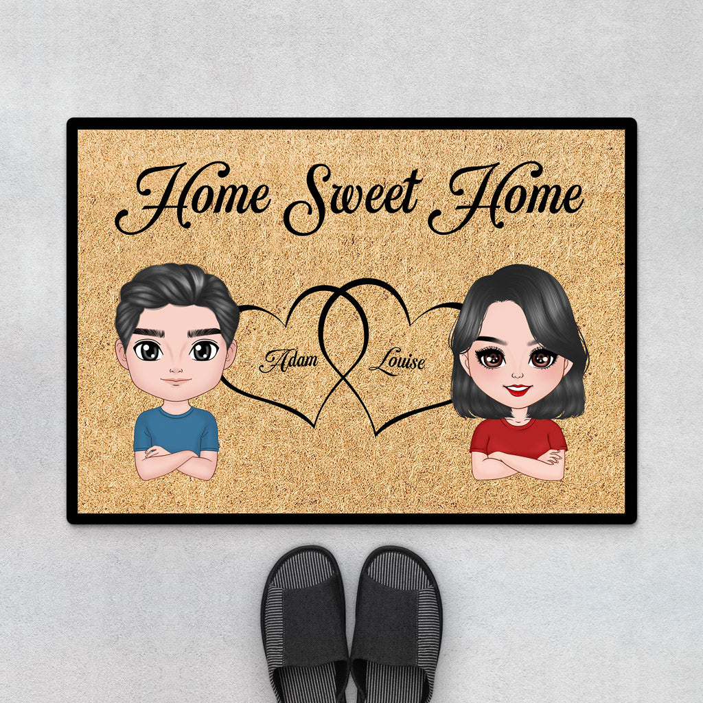 Paillasson Personnalisé Couple - Home Sweet Home