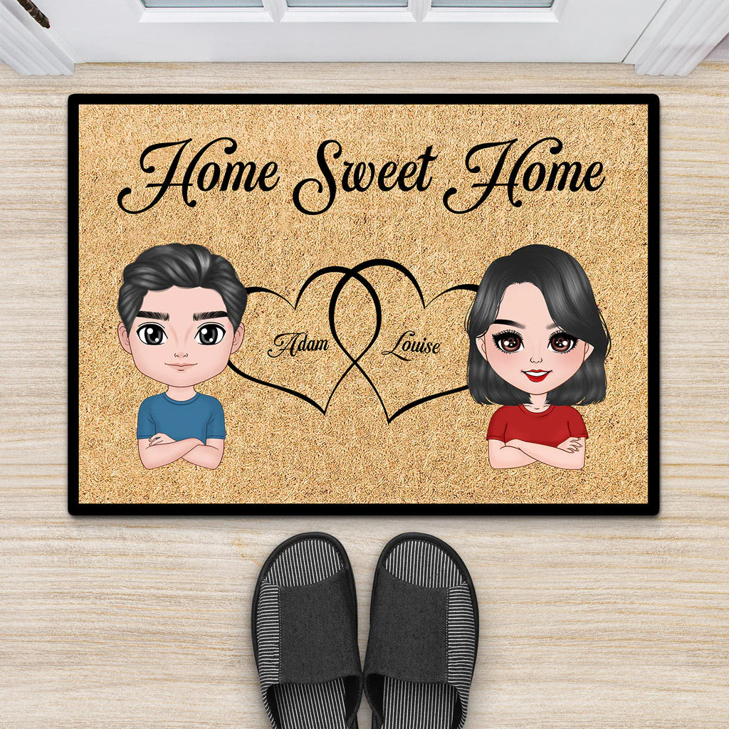 Paillasson Personnalisé Couple - Home Sweet Home - Image 2