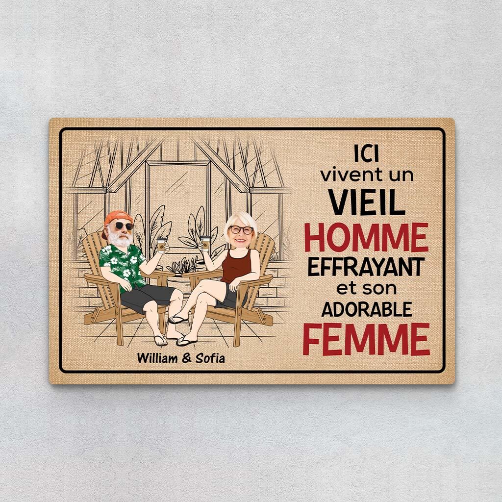 Paillasson Personnalisé - Humour Couple