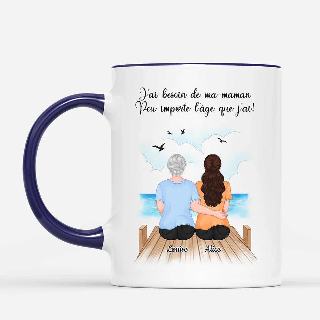 Mug Personnalisé Maman - J’ai Besoin De Ma Maman - Image 2