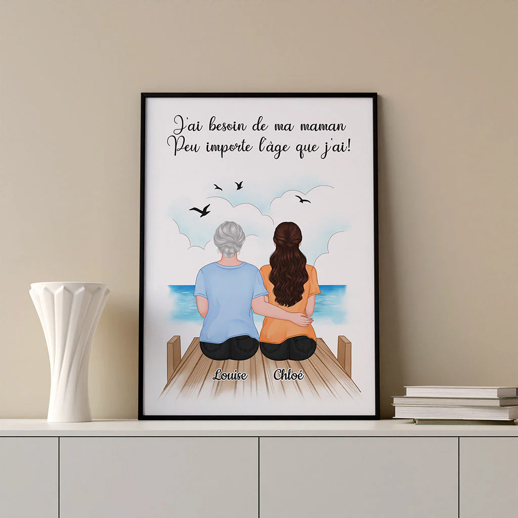Poster Personnalisé - J'ai Besoin De Ma Maman - Image 3