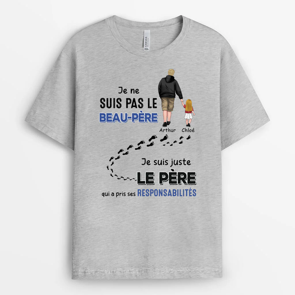 Idée Cadeau Beau Père - Je Ne Suis Pas Le Beau-Père - T-shirt Personnalisé - Image 2