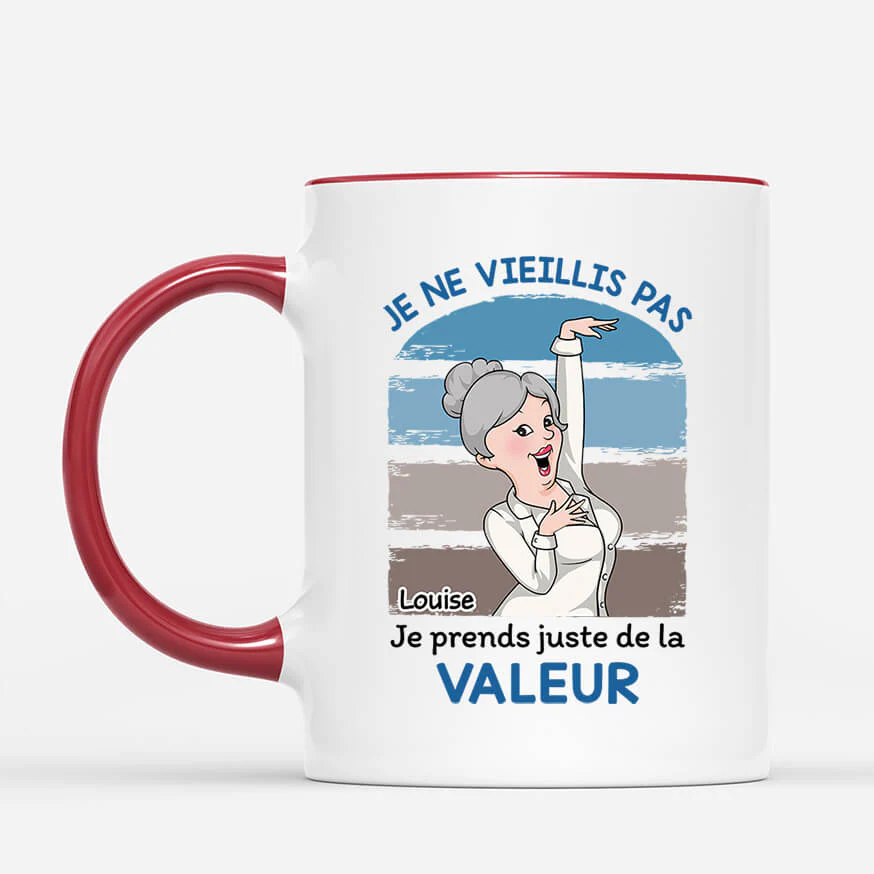 Tasse Personnalisée Humour - Je Ne Vieillis Pas - Image 2