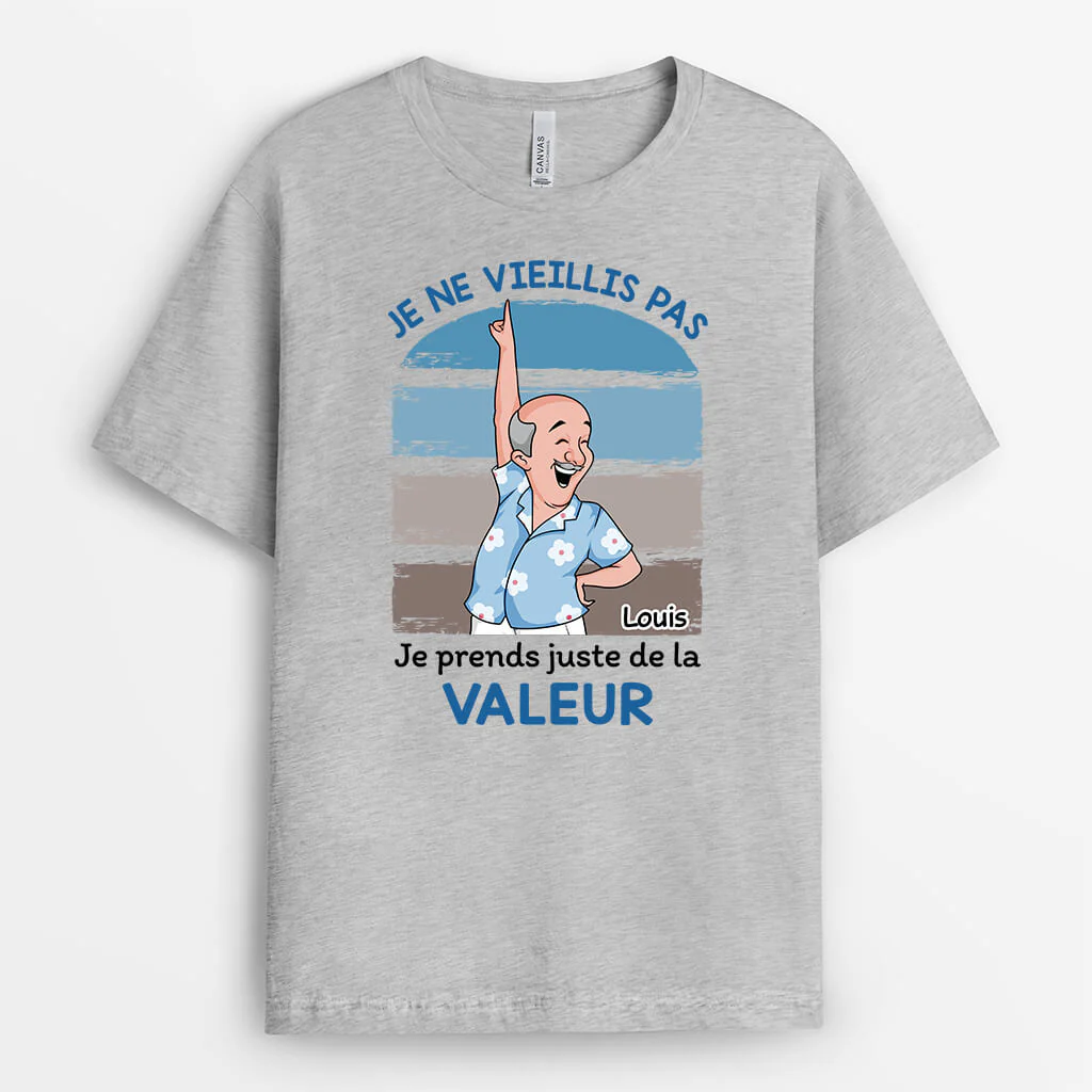 Tee Shirt Personnalisé Humoristique Femme – Je Ne Vieillis Pas - Image 2
