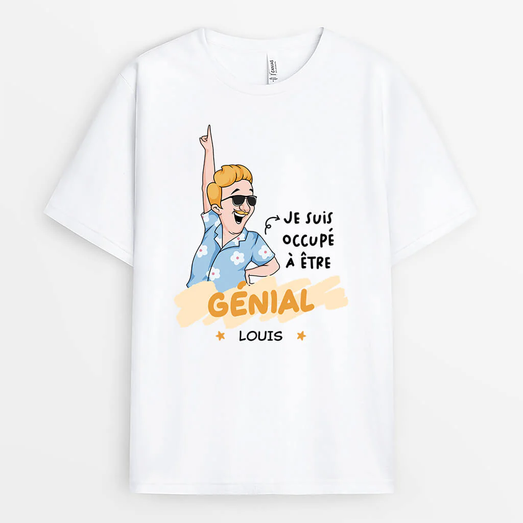 Tee Shirt Personnalisé Humour – Je Suis Occupé À Être Génial