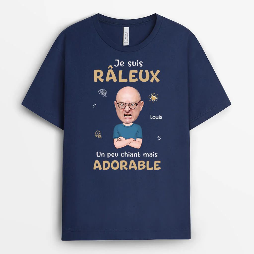 Tee Shirt Personnalisé Femme – Je Suis Râleuse Mais Adorable - Image 2