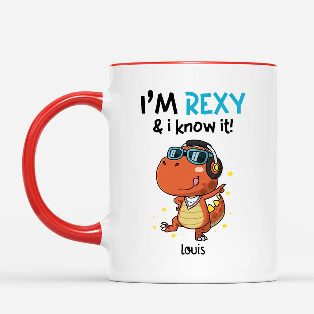 Mug Personnalisé Humour - Je Suis Rexy Et Je Le Sais - Image 2