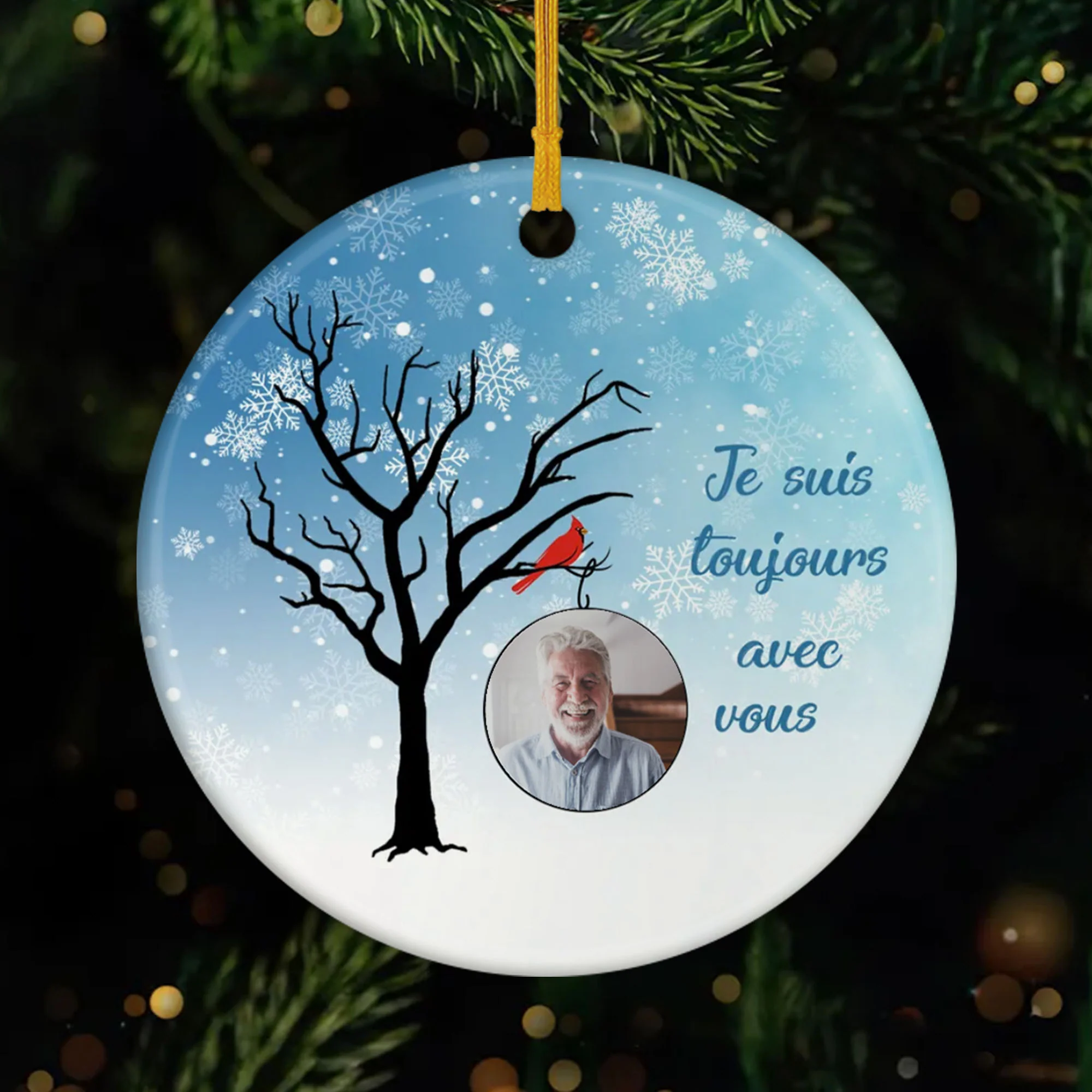 Ornement Je Suis Toujours Avec Vous Hiver Personnalisé