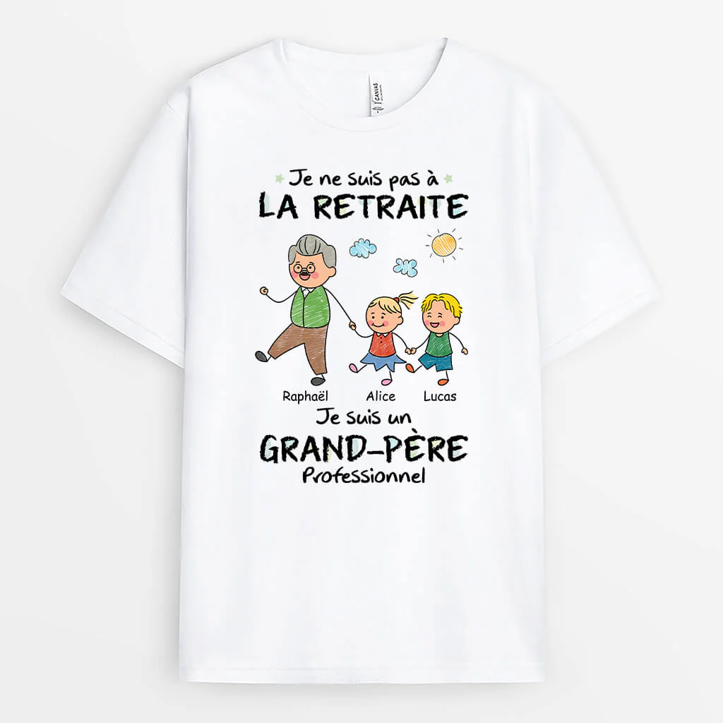 T-Shirt Personnalisé Humour – Je Suis Un Papy Professionnel