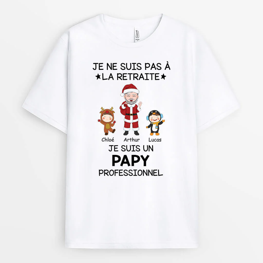 Tee Shirt Retraite Personnalisé – Papy Professionnel Noël