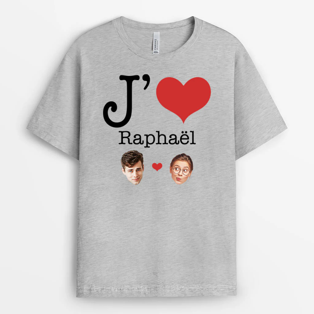 T-shirt personnalisé humoristique avec visages - Image 2