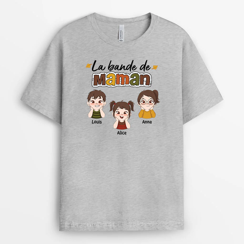 T Shirt Personnalisé Mamie - La Bande À Mamie| Version Automne Clair - Image 2
