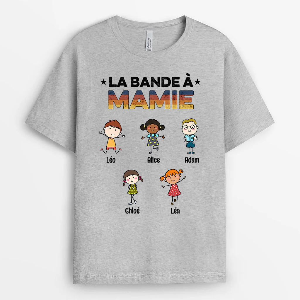 Tee Shirt Personnalisé Mamie - La Bande À Mamie