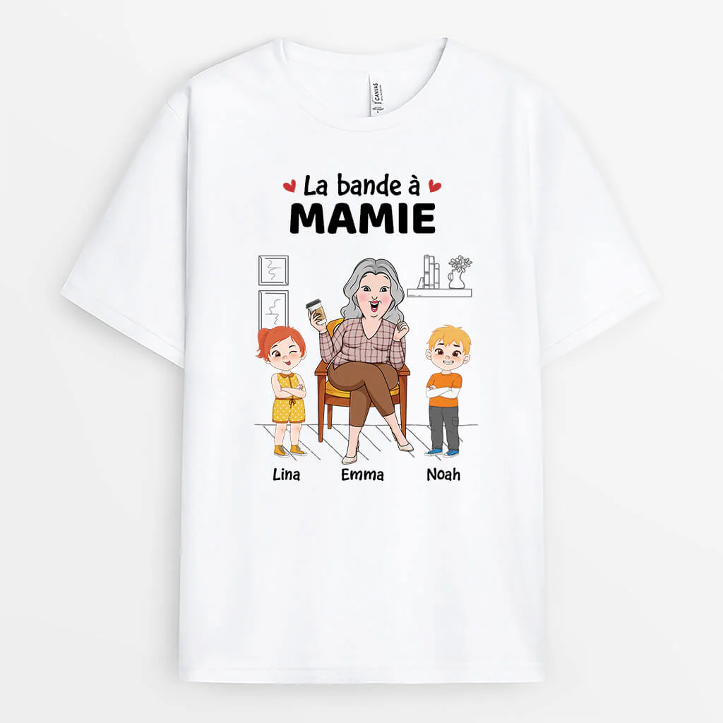 La Bande À Mamie Version Maison - T Shirt Personnalisé Mamie