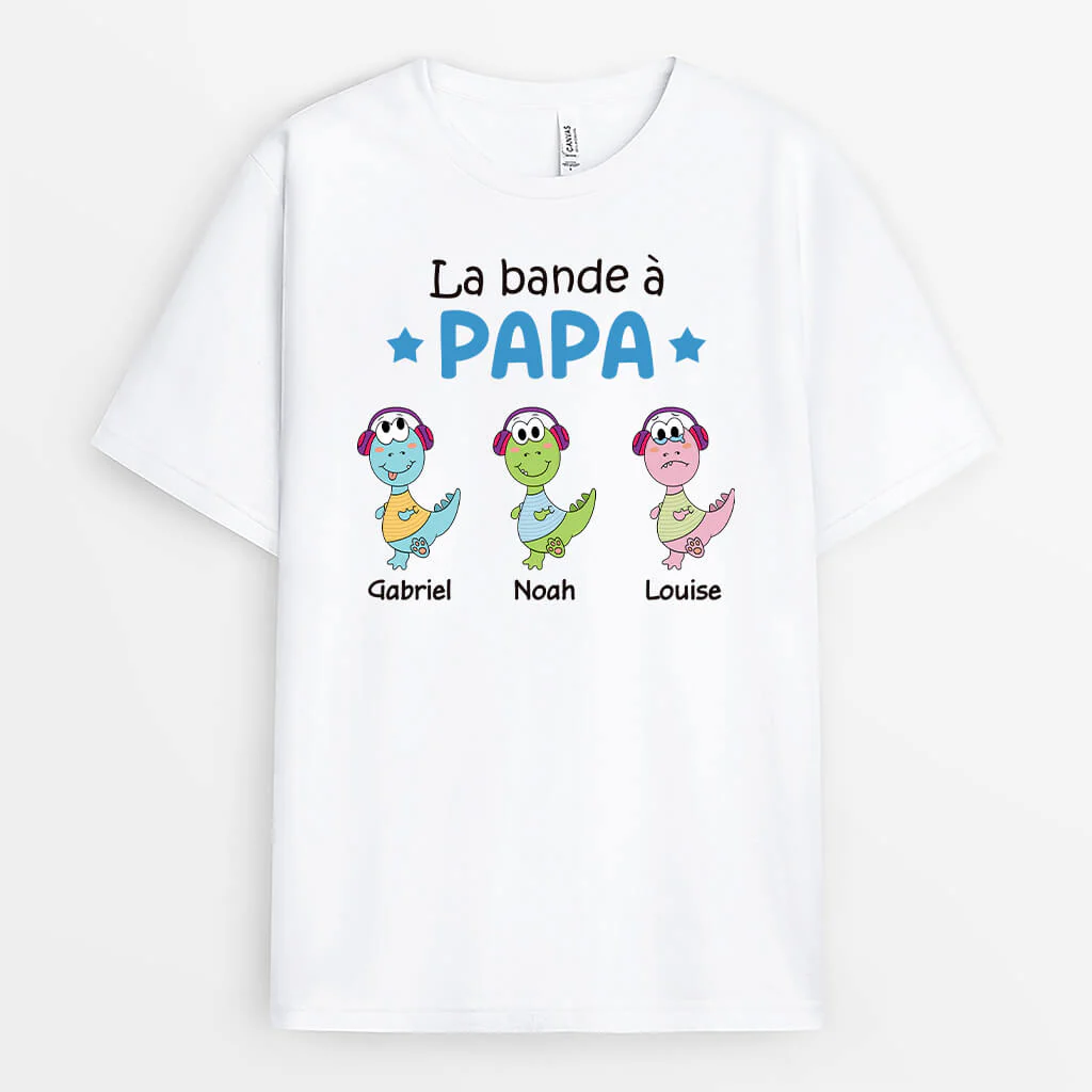 La Bande À Mamie Version Petits Dinosaures Colorés - T-shirt Mamie Personnalisé - Image 2
