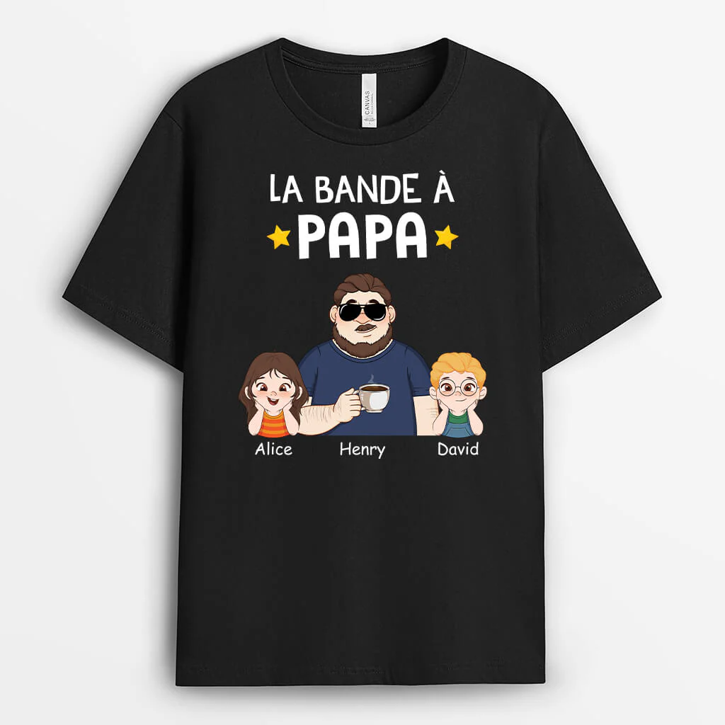 La Bande À Papa/Papy Cool - T-shirt Pour Papa Et Papy Personnalisé