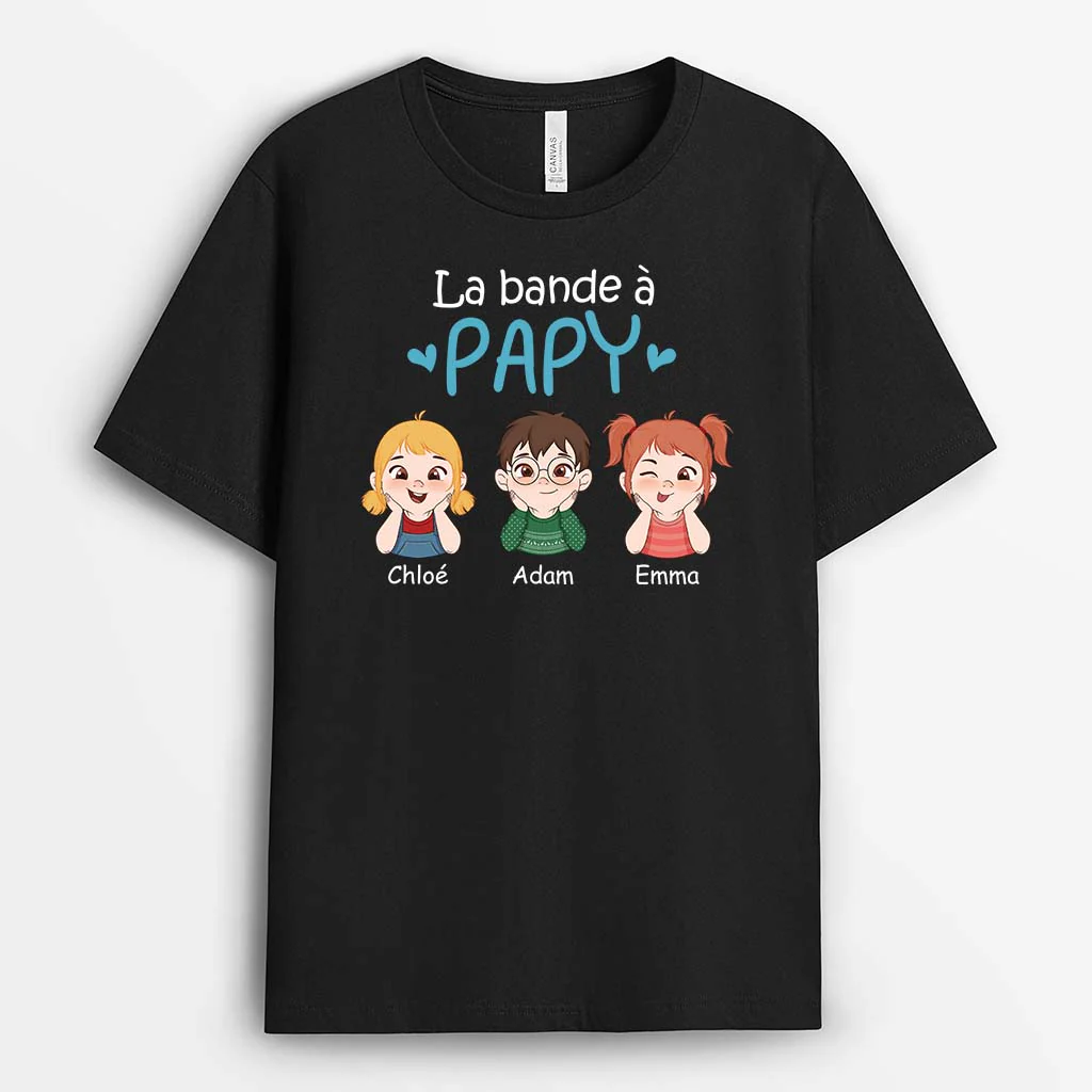 T-shirt fête des pères personnalisé – La bande à papa & papy
