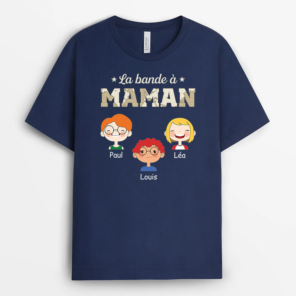 Tee Shirt Personnalisé Papy - La Bande À Papy Mignonne Version Carte - Image 2
