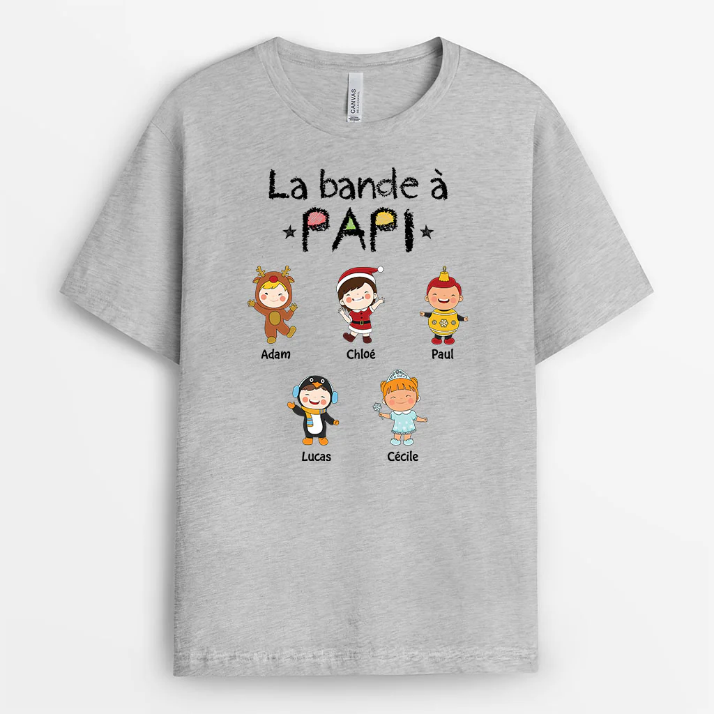 T Shirt Personnalisé Papy - La Bande À Papy Noël Originale