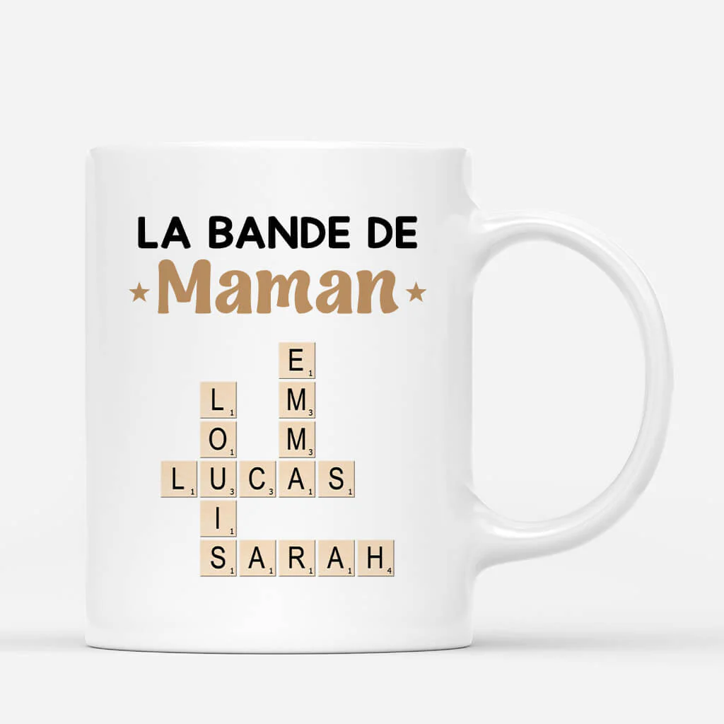 Tasse Personnalisée Papy - La Bande À Papy Avec Mots Croisés - Image 2
