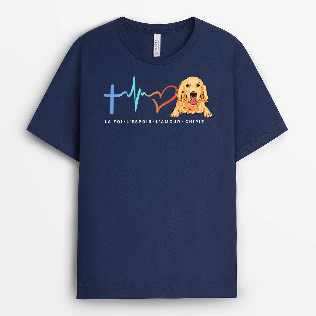 T-shirt La foi - L'espoir - L'amour Personnalisé