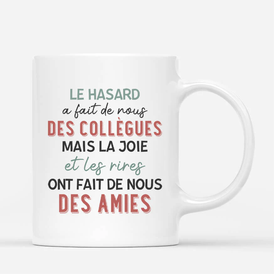 Mug personnalisé collègue - La joie et les rires - Image 3