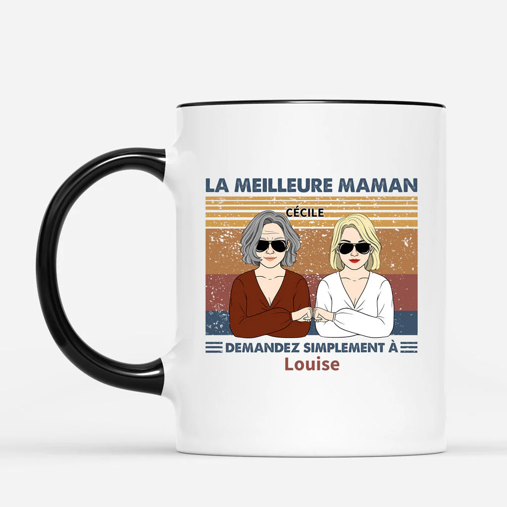 Mug Personnalisé Maman - La Meilleure Maman Demandez - Image 2