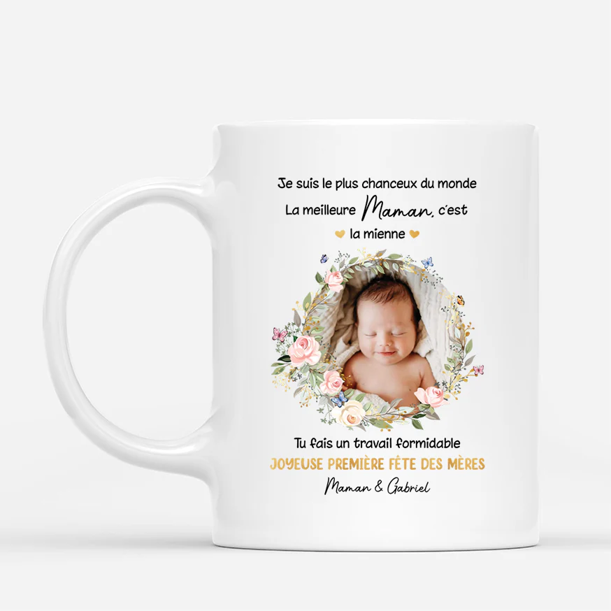 Mug Avec Photo Personnalisé - La Meilleure Maman Du Bébé