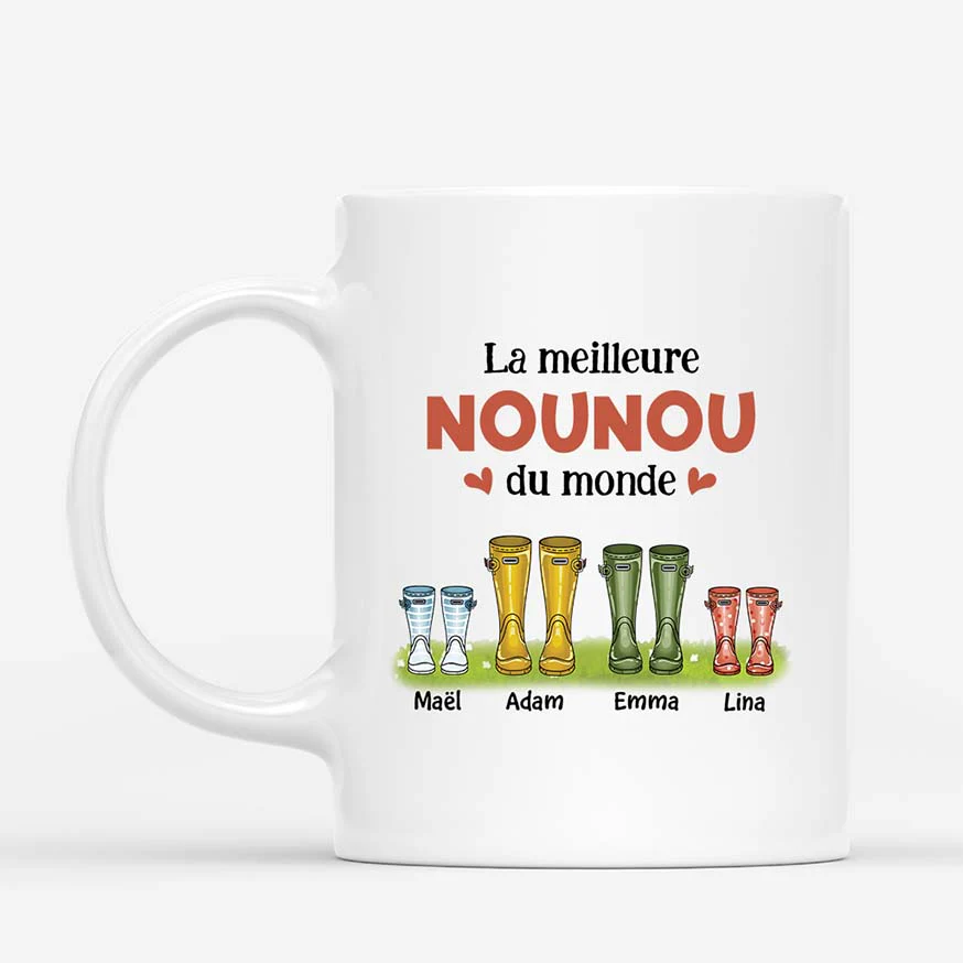 La Merveilleuse Nounou Du Monde - Mug Pour Nounou Personnalisé