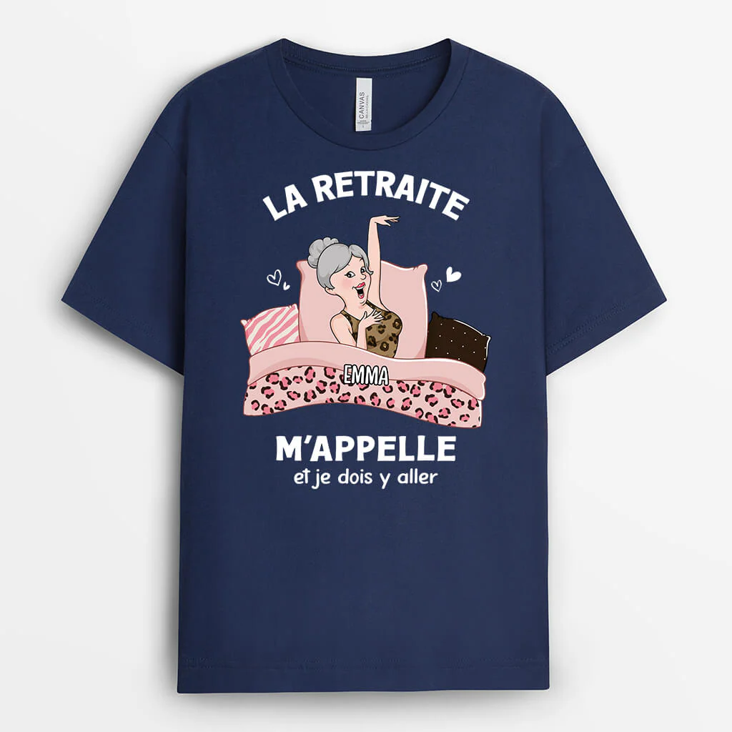 Tee Shirt Personnalisé Retraite Homme – La Retraite M'Appelle - Image 2
