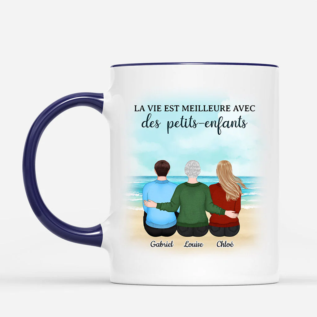 Tasse Personnalisée Mamie – La Vie Est Meilleure - Image 2