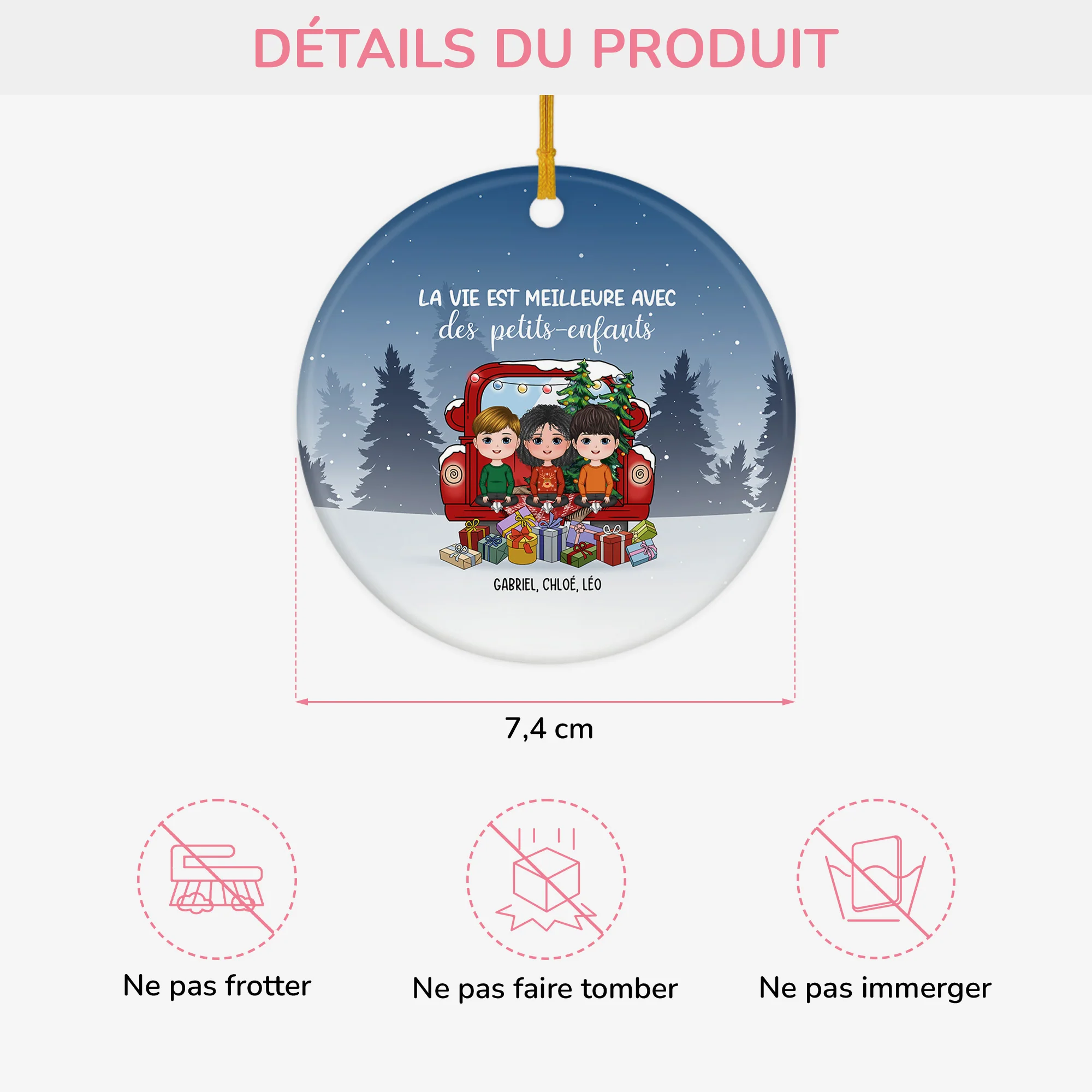 Ornement La Vie Est Meilleure Personnalisé - Image 3