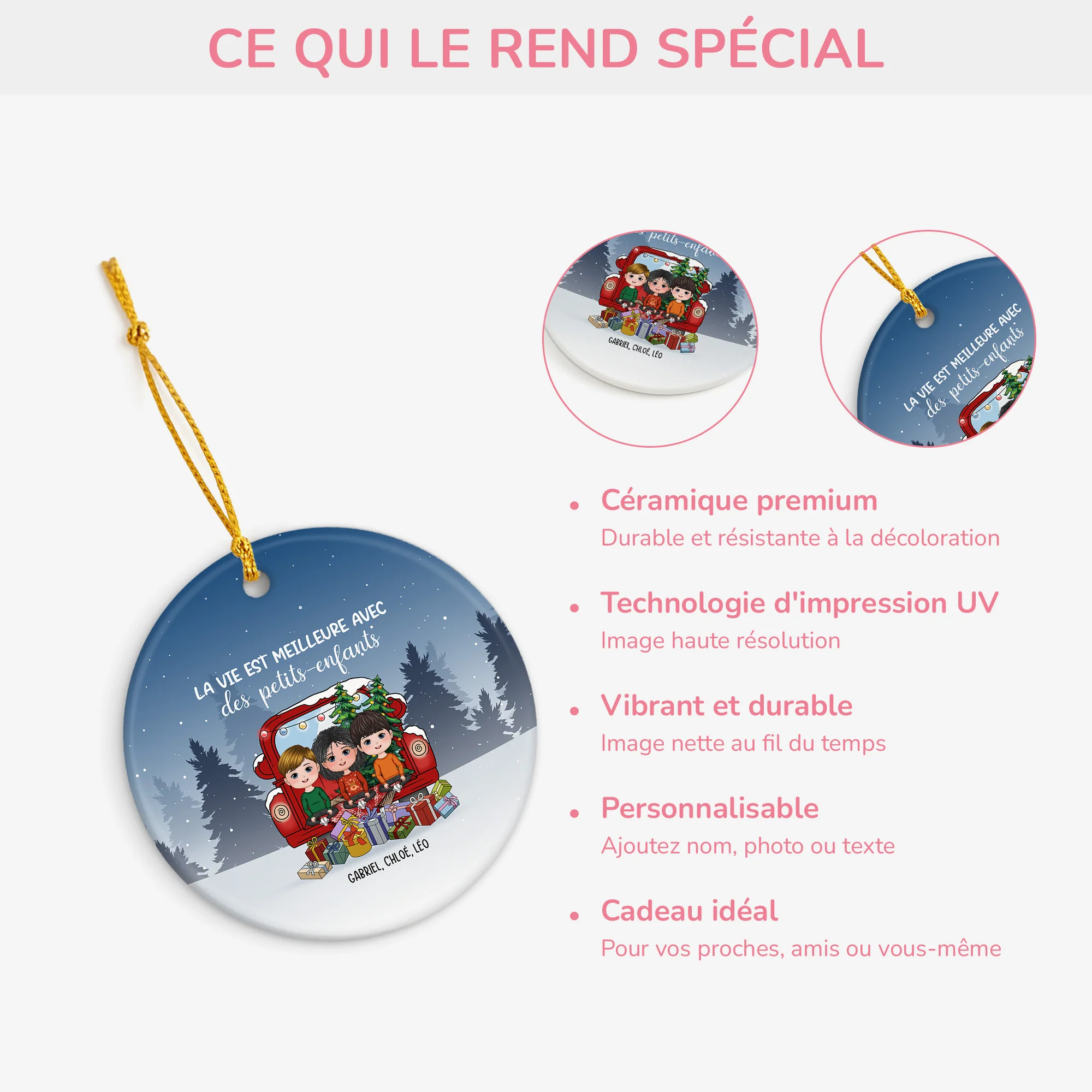 Ornement La Vie Est Meilleure Personnalisé - Image 4