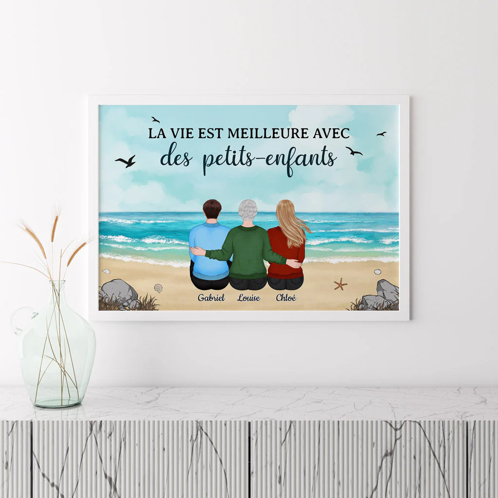 Poster Personnalisé - La Vie Est Meilleure Avec Mamie - Image 3