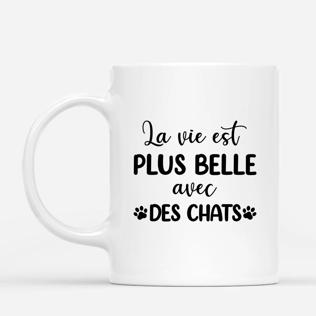 Tasse de Noël personnalisée – La Vie Est Plus Belle - Image 3