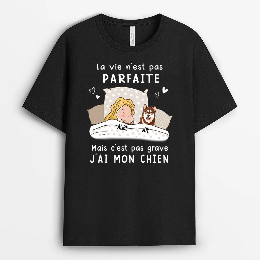 Tee Shirt Personnalisé Femme - J'ai Mon Chien