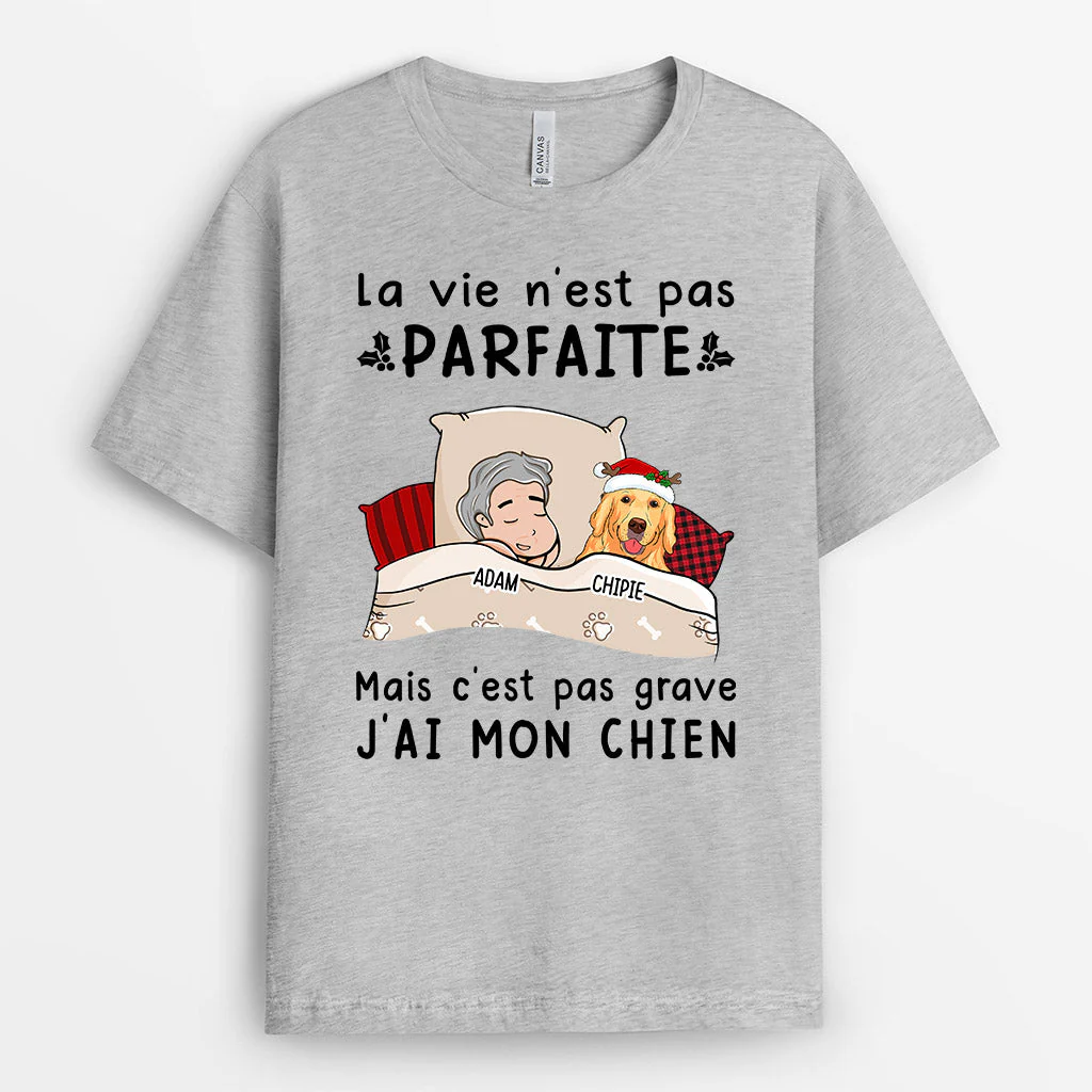 T-Shirt Personnalisé Femme - J'ai Mon Chien - Image 2